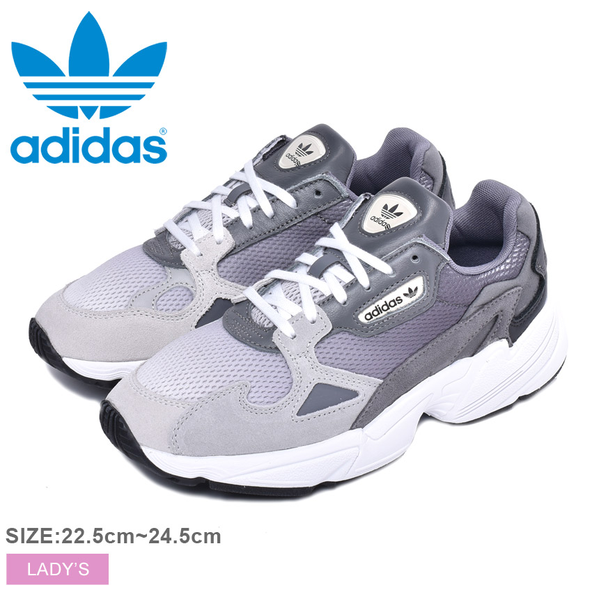 格安即決 アディダス オリジナルス スニーカー Adidas グレー ファルコン W Falcon W レディース シューズ ローカット スポーツ カジュアル ブランド レザー 定番 靴 ワイドフィット ライフスタイル 誕生日 プレゼント ギフト 流行に Cataractresearch Org