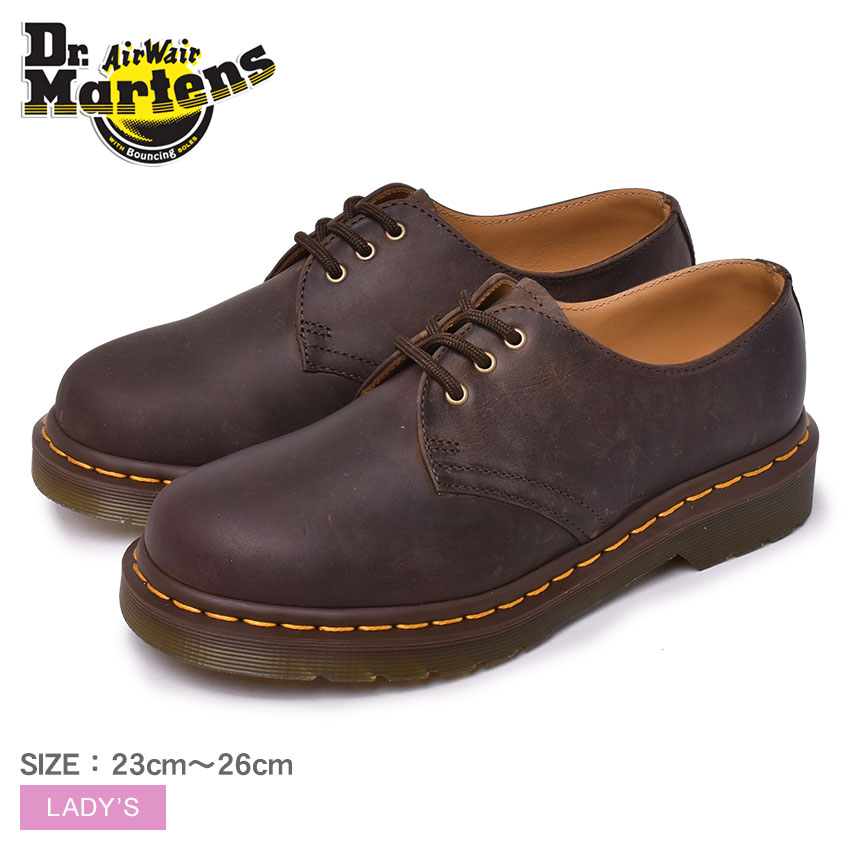 杏林マーチン 1461 クレイジーダクト 3会堂 シューズ シューズ Dr Martens 1461 Crazy Horse 3 Eye Shoe レディース 1101 ブラウン ティー 履物 シューズ カジュアル ロックミュージック 単純 科条抜きさる 好評 定番 ドレスアップ レイス引上げ ご降誕日付け 手土産