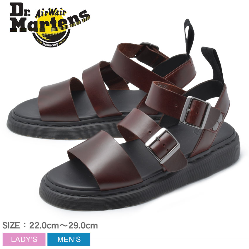 楽天市場 300円クーポン対象 6 28 9 59迄 ドクターマーチン サンダル Dr Martens メンズ レディース ブラウン グリフォン Gryphon 靴 革靴 本革 シューズ レザー ブランド カジュアル 定番 ベルト バックストラップ グラディエーター 母の日 Via Torino