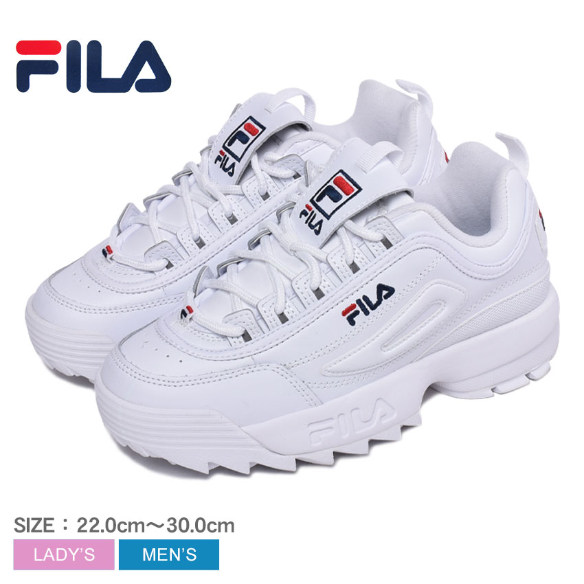 楽天市場 今だけクーポン配布中 フィラ ディスラプター 2 プレミアム スニーカー Fila Disruptor 2 Premium レディース 5fm ホワイト 白 靴 シューズ 通勤 通学 ローカット 厚底 おしゃれ シンプル 定番 カジュアル 誕生日 プレゼント ギフト Z Mall