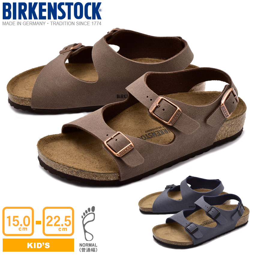 楽天市場 100円クーポン対象 6 28 9 59迄 ビルケンシュトック サンダル Birkenstock キッズ 子供 ローマ Roma ジュニア スポサン カジュアル 軽い 歩きやすい おしゃれ 人気 ブランド Via Torino インポートブランド