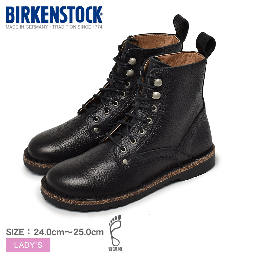 Koushiki No 限定クーポン発行中 ビルケンシュトック ブーツ レディース ブライソン Birkenstock Bryson 普通幅 レギュラー 本革 レザー シューズ 靴 ショートブーツ ワークブーツ ブランド ビルケン シンプル カジュアル 靴 おしゃれ ブラック 黒 お得