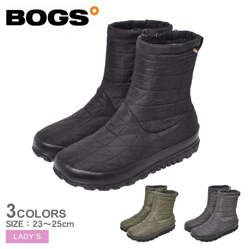 ファッション ボグス スノーデイ 2 ミッド スノーブーツ BOGS SNOWDAY II MID レディース 72697 ブラック 黒 グレー  カーキ シューズ スノーシューズ ウィンターブーツ ブーツ カジュアル シンプル ボア 靴 ウォータープルーフ 防水 保温 防寒 雨 雪 誕生日  プレゼント