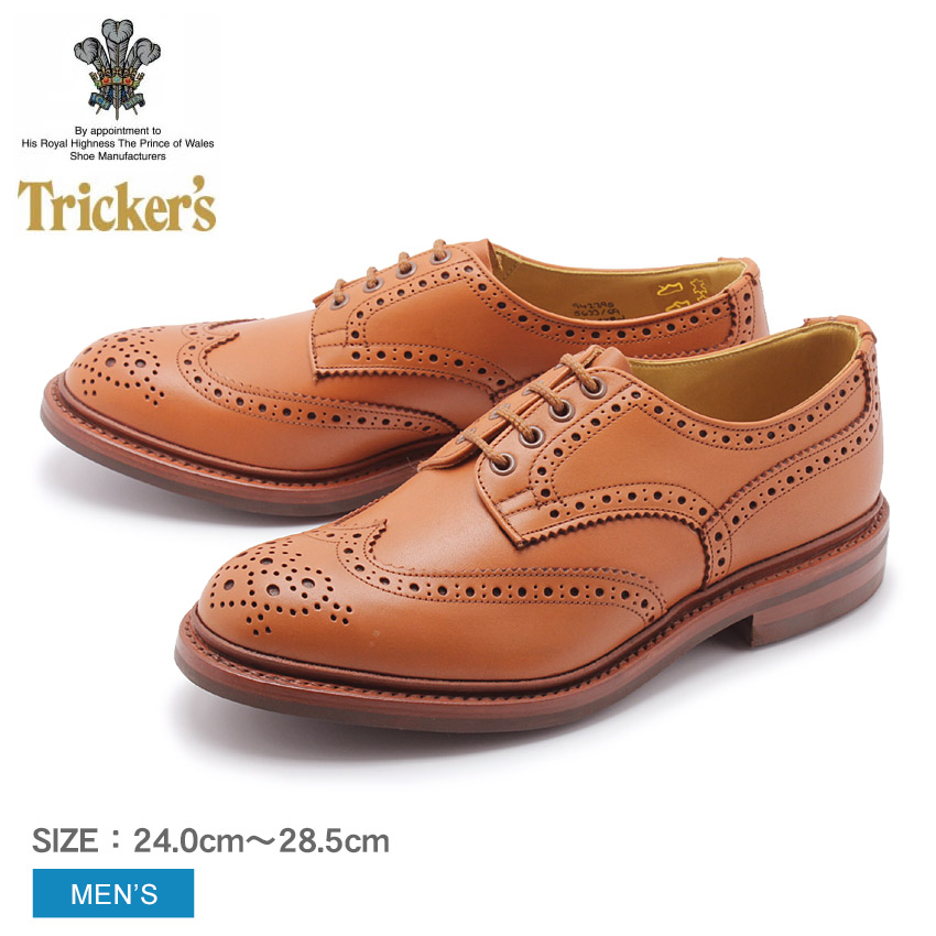 Trickers トリッカーズ BURTON バートン 革靴 ウィングチップ トリッカーズ バートン|BOURTON BLACK ウィングチップ メンズ