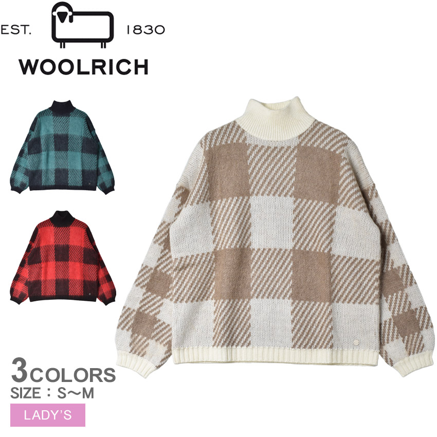 ウールリッチ ニット レディース バッファローチェックウールタートルネック WOOLRICH WWKN0245 ブラック 黒 レッド 赤 ブランド 楽天市場】ウールリッチ ニット WOOLRICH バッファローチェック