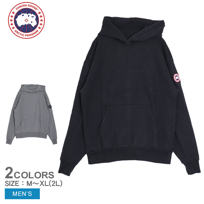 カナダグース パーカー メンズ トバモリー ヘビーウェイト フーディー CANADA GOOSE TOBERMORY HV WEIGHT HOODY 7480M 防寒 保温性 アウトドア 都会的 スタイリッシュ ラグジュアリー 冬服 ブラック 黒 グレー|slz|