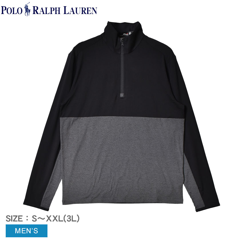 ポロ ラルフローレン 長袖カットソー メンズ ロングスリーブ エアフロ ハーフジッププルオーバー POLO RALPH LAUREN 785879926 トップス 長袖 スポーティ 運動 スポーツ ブランド カジュアル シンプル 人気 おしゃれ ロゴ ワンポイント|slz|