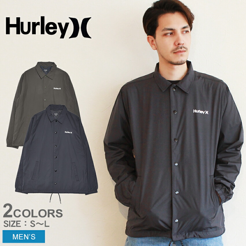 ジャケット 日常使いからアクティブシーンまで幅広く活用ができるジャケット 黒 学生 ハーレー 学校 今だけクーポン配布中 通勤 Hurley 毎日使い アパレル Jacket ロングスリーブ 部活 メンズ 学生 ウェア ストリート アウトドア 通学 ロゴ Coaches 毎日使い ブランド