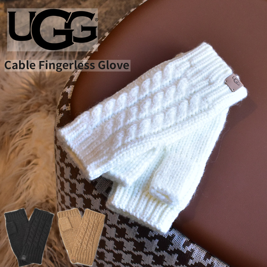 楽天市場】UGG アグ W CHUNKY FINGERLESS MITTEN チャンキーフィンガー