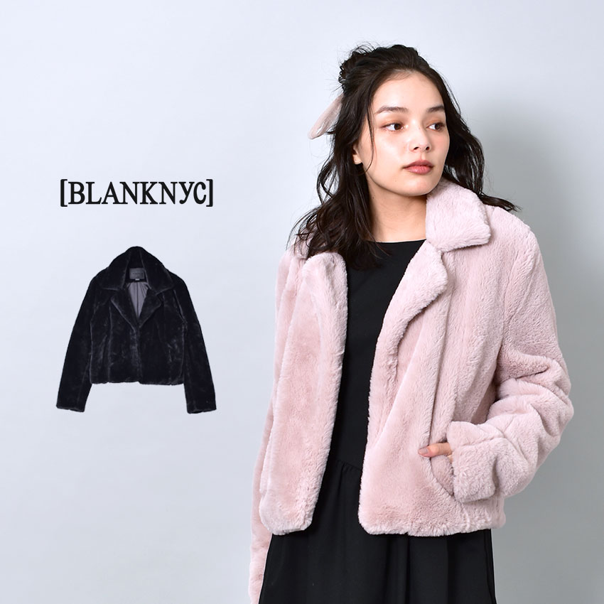 ブランクニューヨークシティー アップタウンガールブルゾン アウター Blank Nyc Uptown Girl Jacket レディース 27ab50 ブラック 涅色 コート 銘柄 分かりやすい ボア フェイクファー ショート ジャケット 長袖 ブランド 小粋 生年月日日 進物 音物 Earthkitchen Ph