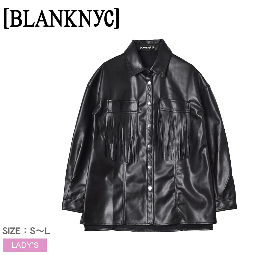 ブランクニューヨークシティー ローンスタージャケット アウター BLANK NYC LONESTAR JACKET レディース 45IJ4093 ブラック 黒 カウボーイ ウエスタンジャケット コーチジャケット ブランド ジャケット ジャンパー シンプル 長袖 ブランド