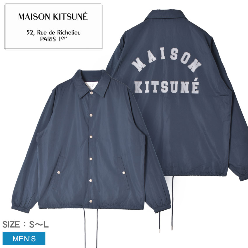 MAISON KITSUNE ネイビー ナイロンジャケット メゾンキツネ M 楽天市場】【アウトレット】メゾンキツネ MAISON KITSUNE ジップ