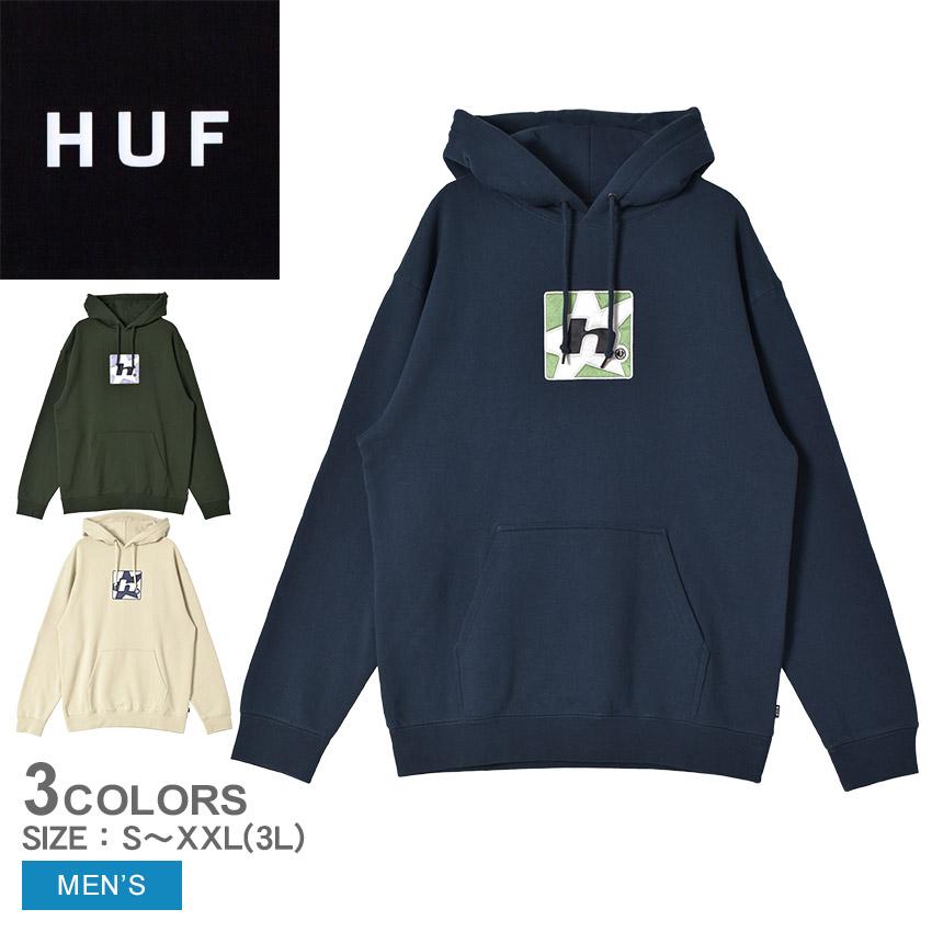 楽天市場】ハフ パーカー メンズ LOGO APPLIQUE HOODED FLEECE