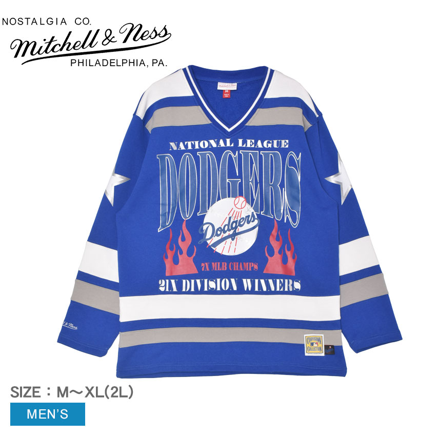 【Mitchell & Ness】LAドジャース プルオーバースウェットシャツ 23823038-1.jpg