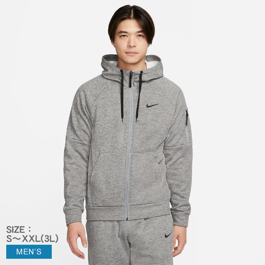 ナイキ パーカー メンズ TF フルジップ L／S フーディ NIKE DQ4831 トップス ウェア ジップアップパーカー アウター ブランド ロゴ スポーツ スポーティ シンプル フード トレーニング ランニング ジム 上着 羽織 長袖 運動