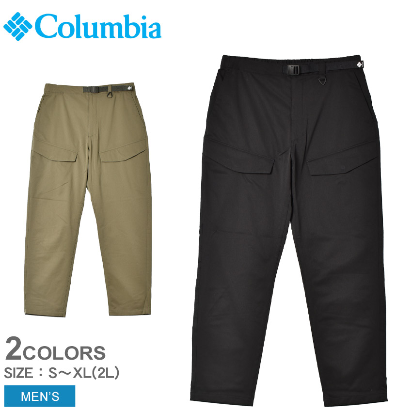 コロンビア ボトムス メンズ ウルフハイクパンツ COLUMBIA PM0194 ズボン ロング おしゃれ ロングパンツ ブランド カジュアル シンプル アウトドア キャンプ ハイキング ブラック 黒 グリーン 緑 国内正規品|slz|