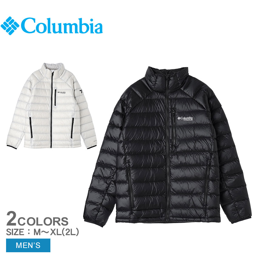 コロンビア　ダウンジャケット ブラック/グリーン　M コロンビアダウンジャケット ブラック/グリーンM