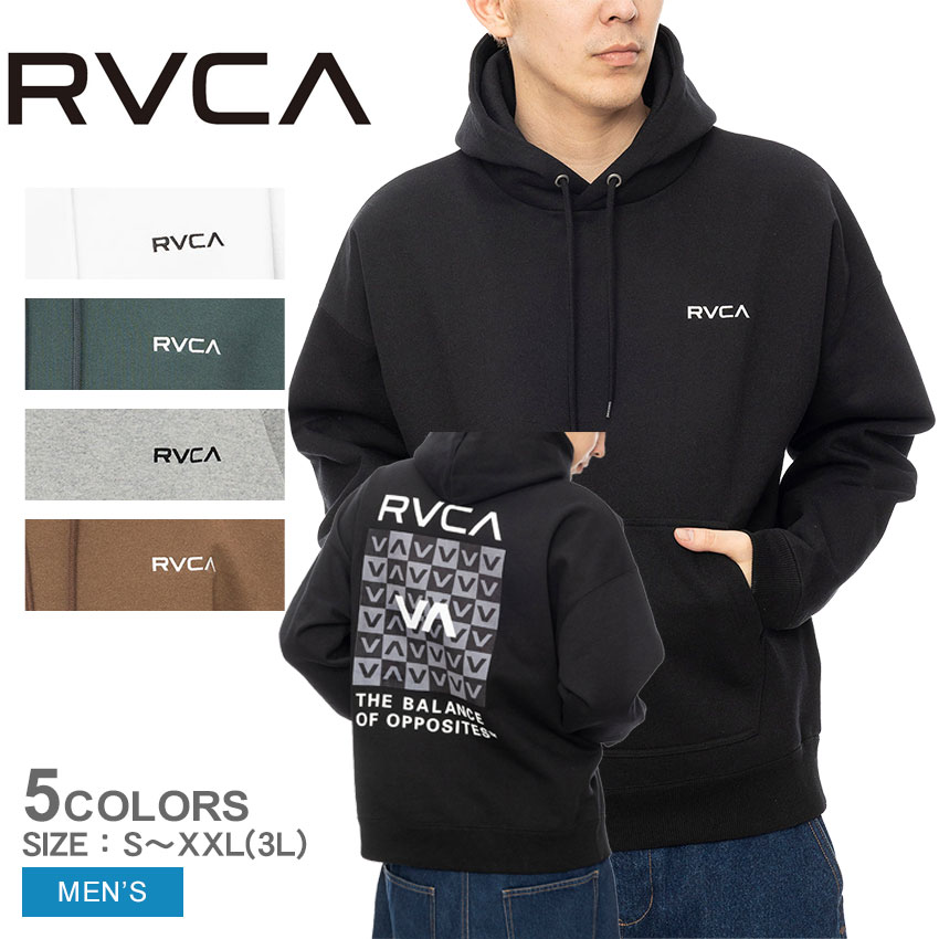 ルーカ パーカー メンズ BALANCE BOX HD RVCA BE042040 プルオーバー ウエア スエット スウェット 長袖 トップス カジュアル スポーティ シンプル サーフ ビーチ ブランド おしゃれ フーディー フード バックプリント ロゴ グレー グリーン|slz||Z-MALL