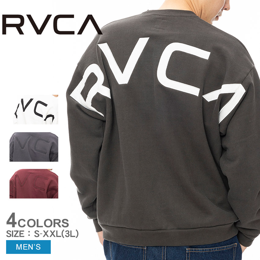 ルーカ スウェット メンズ FAKE RVCA CR トレーナー RVCA FAKE RVCA CR BE042032 スウェット オーバーサイズ ストリート カジュアル ロングスリーブ アメカジ ユニセックス スケーター|slz|