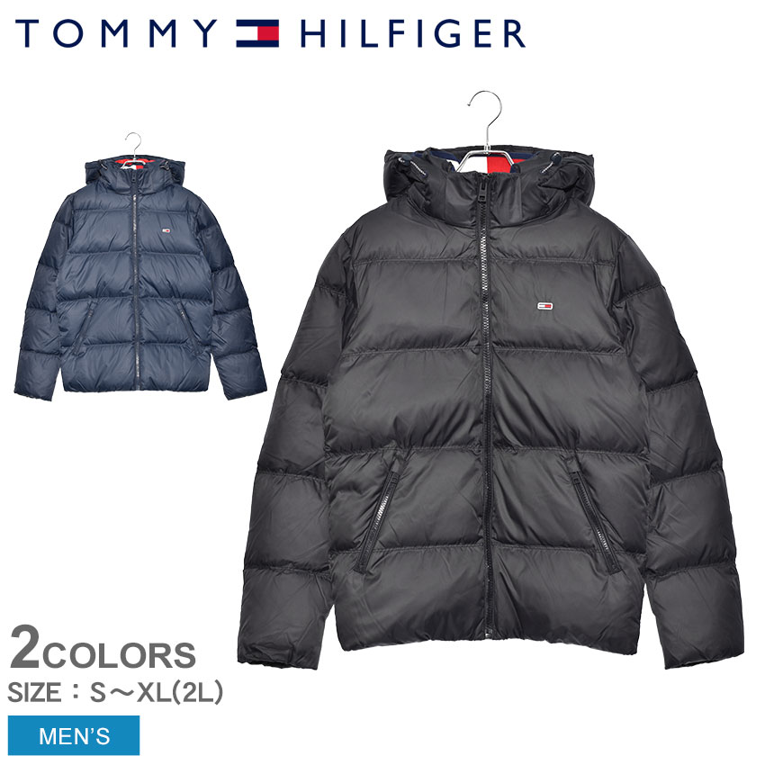 楽天市場 1 000円クーポン対象 3 11 7 59迄 トミーヒルフィガー アウター Tommy Hilfiger メンズ ダウン コート エッセンシャル ダウンジャケット Essential Down Jacket Dm0dm アパレル カジュアル ウェア シンプル フード パーカー 防寒 上着 長袖 黒 Tommy