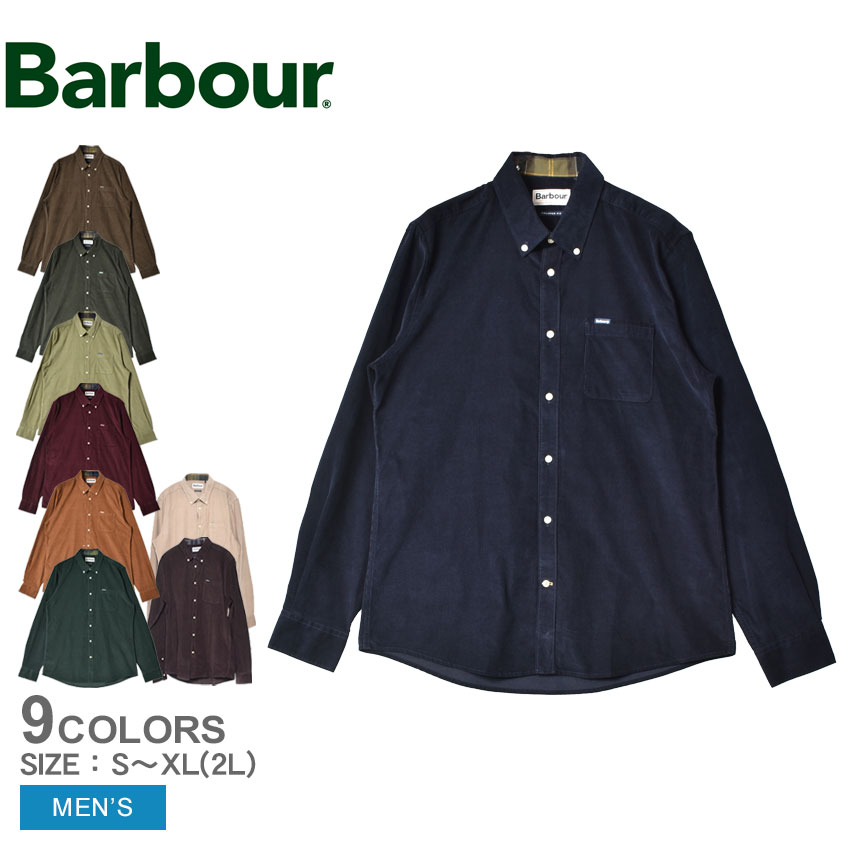 バブアー カジュアルシャツ メンズ ラムジー テーラードシャツ BARBOUR RAMSEY TAILORED SHIRT MSH5001 トップス ウエア 長袖シャツ バーブァー 襟付 無地 ブランド ボタンダウンシャツ シンプル カジュアル セレカジ クラシック|slz|