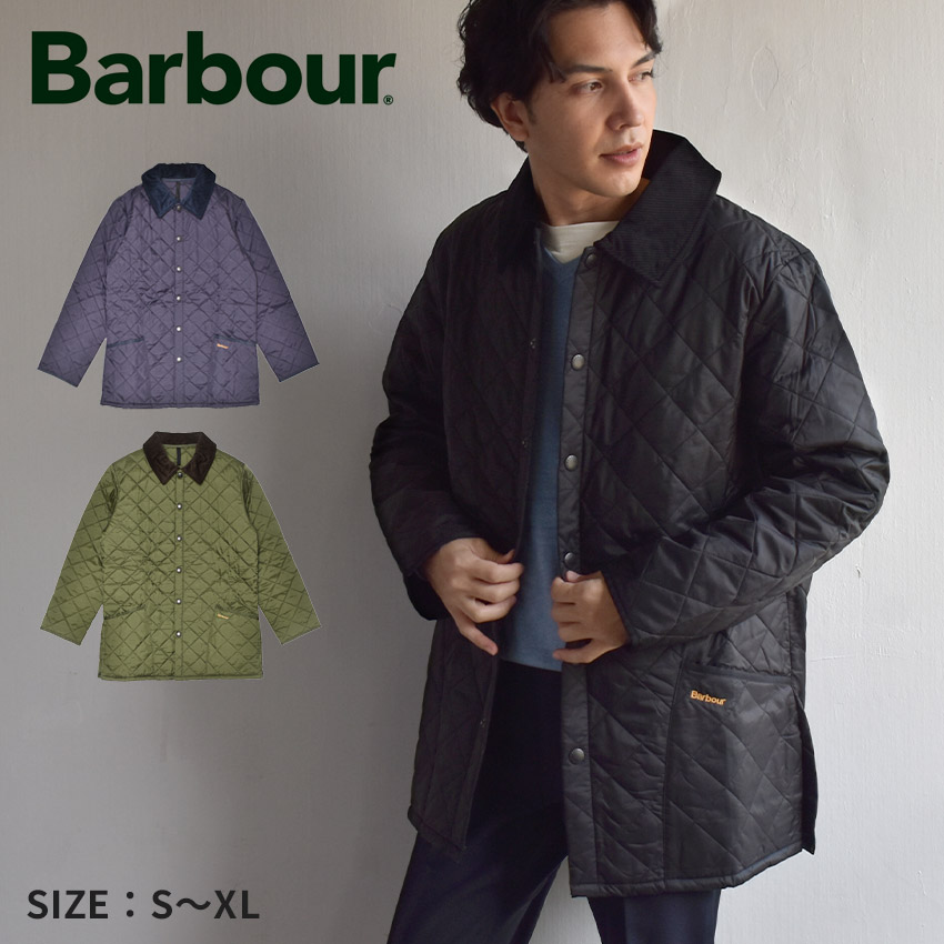 バブアー ジャケット メンズ リッズデール キルティングジャケット BARBOUR MQU0001 アウター おしゃれ ジャケット ボタン 長袖 羽織 防寒 カジュアル コーデュロイ ボタン留め キルト 上着 カーキグリーン ブラック 黒 ネイビー 紺|slz|