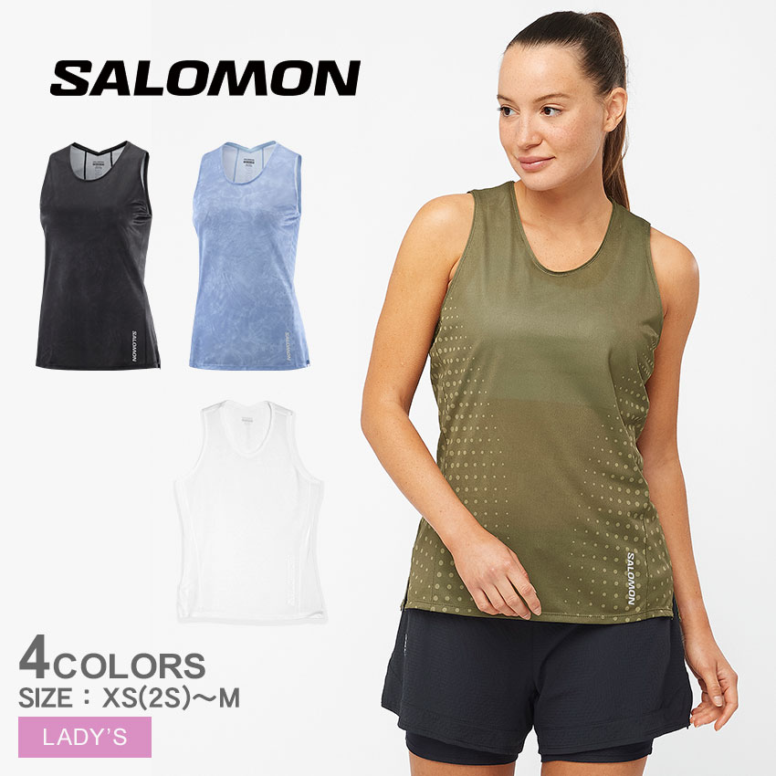 (取寄) サロモン レディース シェイクアウト ドロップ アーム タンク - ウィメンズ Salomon women Shakeout Drop Arm Tank - Women's Blue Granite Salomon Shakeout Drop Arm Tank - Women's - Clothing