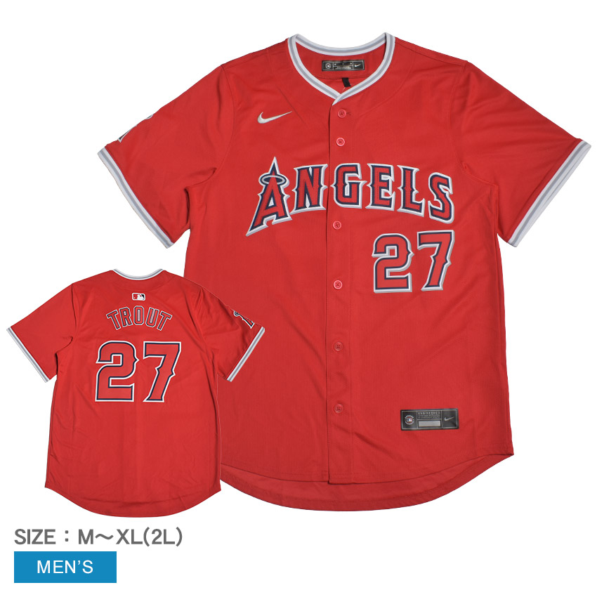 ナイキ ユニフォームシャツ メンズ Limited Mens Jersey ANA4 Angels Alt NIKE T7LM-ANA4-AN9-JXJ マイク・トラウト ロサンゼルス・エンゼルス Los Angeles Angels