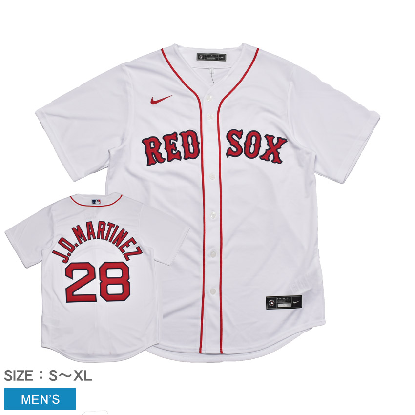 ナイキ ユニフォーム メンズ OFFICIAL REPLICA JERSEY NIKE T770-BQWH-BQ7-M28 トップス ウェア 半袖 オーセンティック ユニホーム J.D.マルティネス ボストンレッドソックス MLB メジャーリーグ ブランド カジュアル
