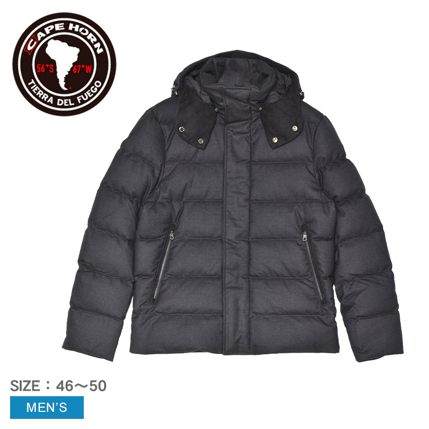 楽天市場】ケープホーン ダウンジャケット メンズ SHINY CLIPPER CAPE