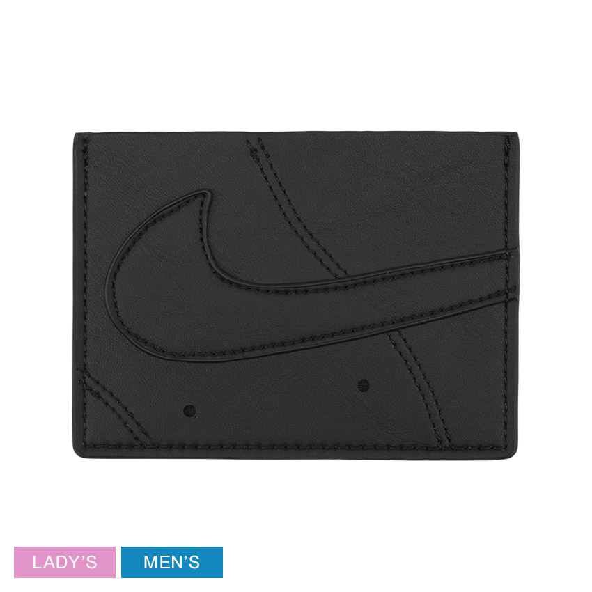NIKE ナイキ　ジップ付き二つ折りレザー財布　100%レザーウォレットブラック ナイキ NIKE 財布 ベーシック ウォレット(nike Basic Wallet 三つ折り財布 小銭入れあり メンズ レディース ユニセックス  男女兼用 NS1002)[M便 1&frasl;1] ice filed icefield | ice field（アイスフィールド）