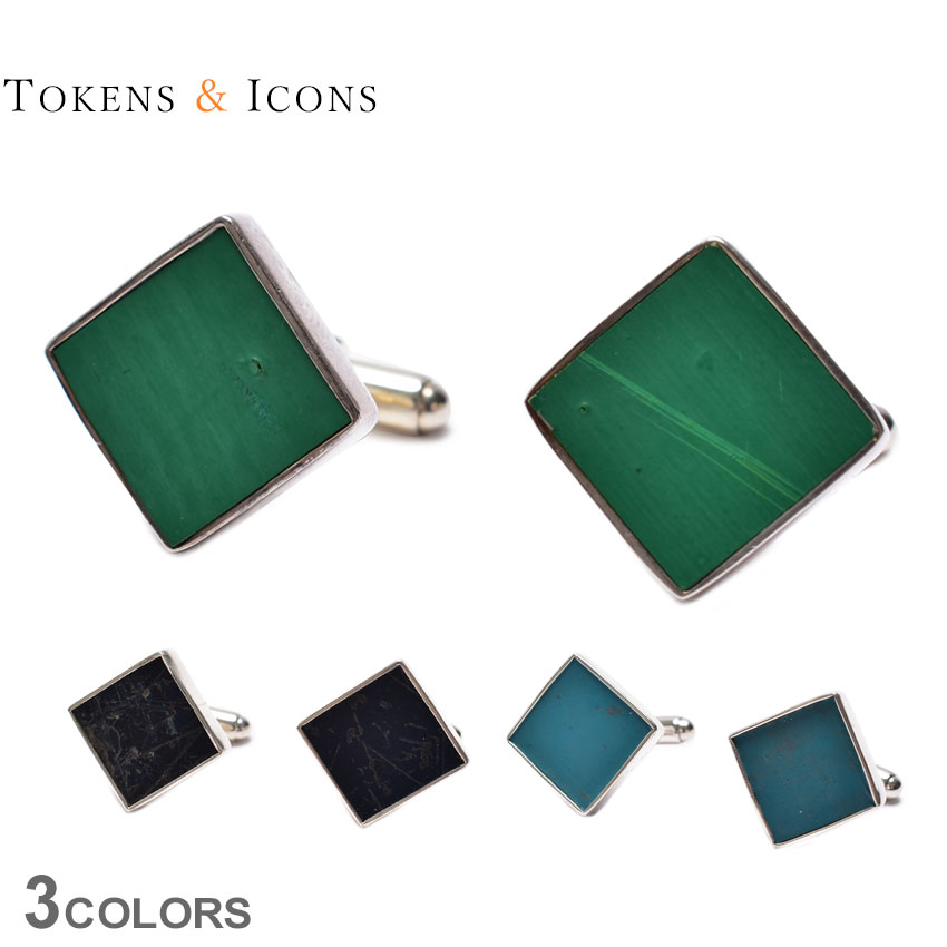 トークン＆アイコン カフスボタン カフリンクス Tokens＆Icons CUFF LINKS 57P 57E 57Y カフスリンクス アクセサリー 野球 ベースボール MLB 野球チーム 野球ボール スクエア プレゼント お祝い 結婚式 礼服 結婚式|slz|