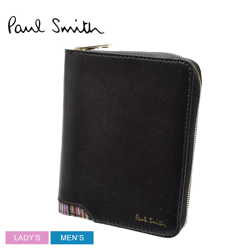 ポール スミス Mini Zip Around Wallet 財布 Paul Smith メンズ レディース 6702 Gmultd ブラック 黒 本革 ブランド プレゼント 二つ折り 贈り物 レザー シンプル ギフト カジュアル ストライプ ウォレット ファスナー 誕生日 国内外の人気