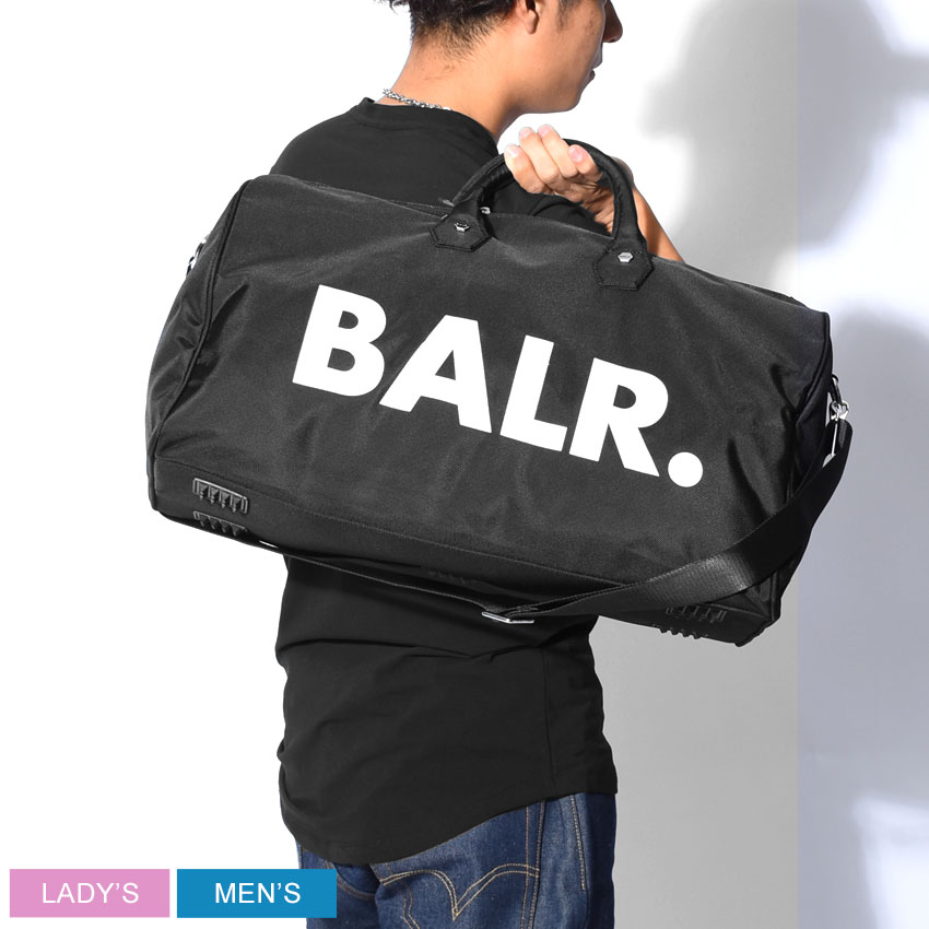 ボーラー Balr メンズ Balr U Series ダッフルバッグ ボストンバッグ レディース スポーツ ブランド サムソナイト シンプル ロゴ スポーツ サッカー カジュアル かばん バッグ ファッション 鞄 カバン 運動 旅行 黒 お出かけ 誕生日 プレゼント ギフト Z Mall送料無料