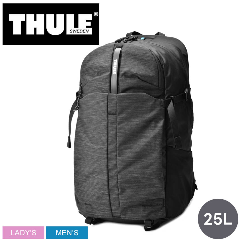 スーリー バックパック メンズ レディース NANUM 25L THULE TNAU125 鞄 リュック カジュアル ハイキング シンプル モダン ロゴ ビジネス アウトドア レジャー 旅行 タウンユース 耐久 スタイリッシュ ブラック 黒|slz|