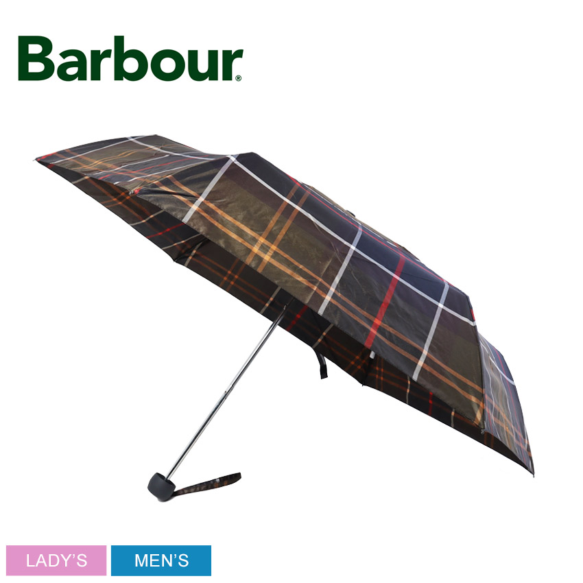 BARBOUR バブアー 傘 メンズ レディース Portree Tartan Umbrella LAC0154 ブランド ロゴ クラシック シンプル おしゃれ 雨具 悪天候 チェック柄 上品 通勤 プレゼント 贈り物 ギフト ブラック 黒|slz|