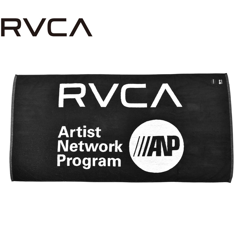 今だけクーポン配布中 ルーカ Anp Towel ビーチタオル Rvca メンズ レディース ブラック 黒 タオル ブランド ロゴ サーフ サーファー ビーチ プール シンプル スポーツ アウトドア レジャー ストリート 人気 大判 雑貨 おしゃれ 誕生日 プレゼント ギフト