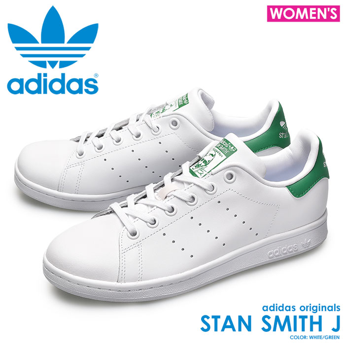 楽天市場 アディダス Adidas Originals スニーカー Stan Smith J スタンスミス J ホワイト グリーン Adidas M605 レディース 白 トレフォイル ロゴ 定番 カジュアル 通学 靴 シューズ Z Sports