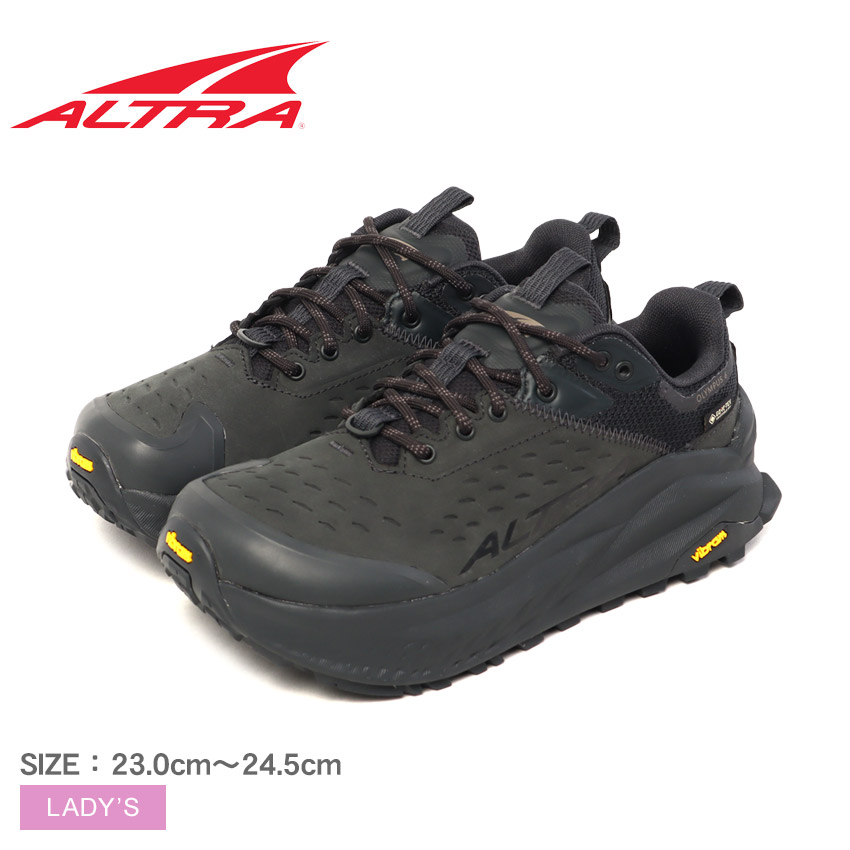 アルトラ オリンパス 6 ハイク ロー GTX トレイルランニングシューズ レディース ブラック 黒 ALTRA OLYMPUS 6 HIKE LOW GTX AL0A85NN000 靴 シューズ 軽量 幅広 ゆったり 軽い ハイキングシューズ 登山 ローカット アウトドアシューズ|slz|｜Z-SPORTS
