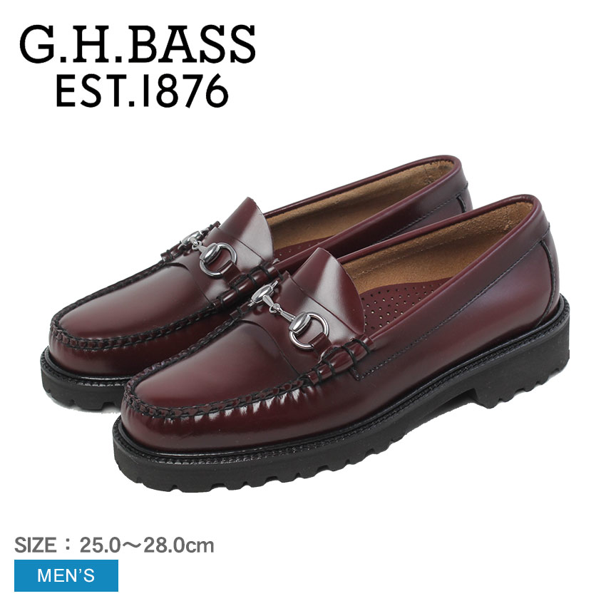 ジーエイチバス リンカーン ビット ラグ ウィージャンズ ローファー ローファー メンズ ワインレッド G.H Bass LINCOLN BIT LUG WEEJUNS LOAFER BAZ3W410 靴 シューズ ローファー 革靴 レザー シンプル ブランド カジュアル トラッド|slz||Z-SPORTS