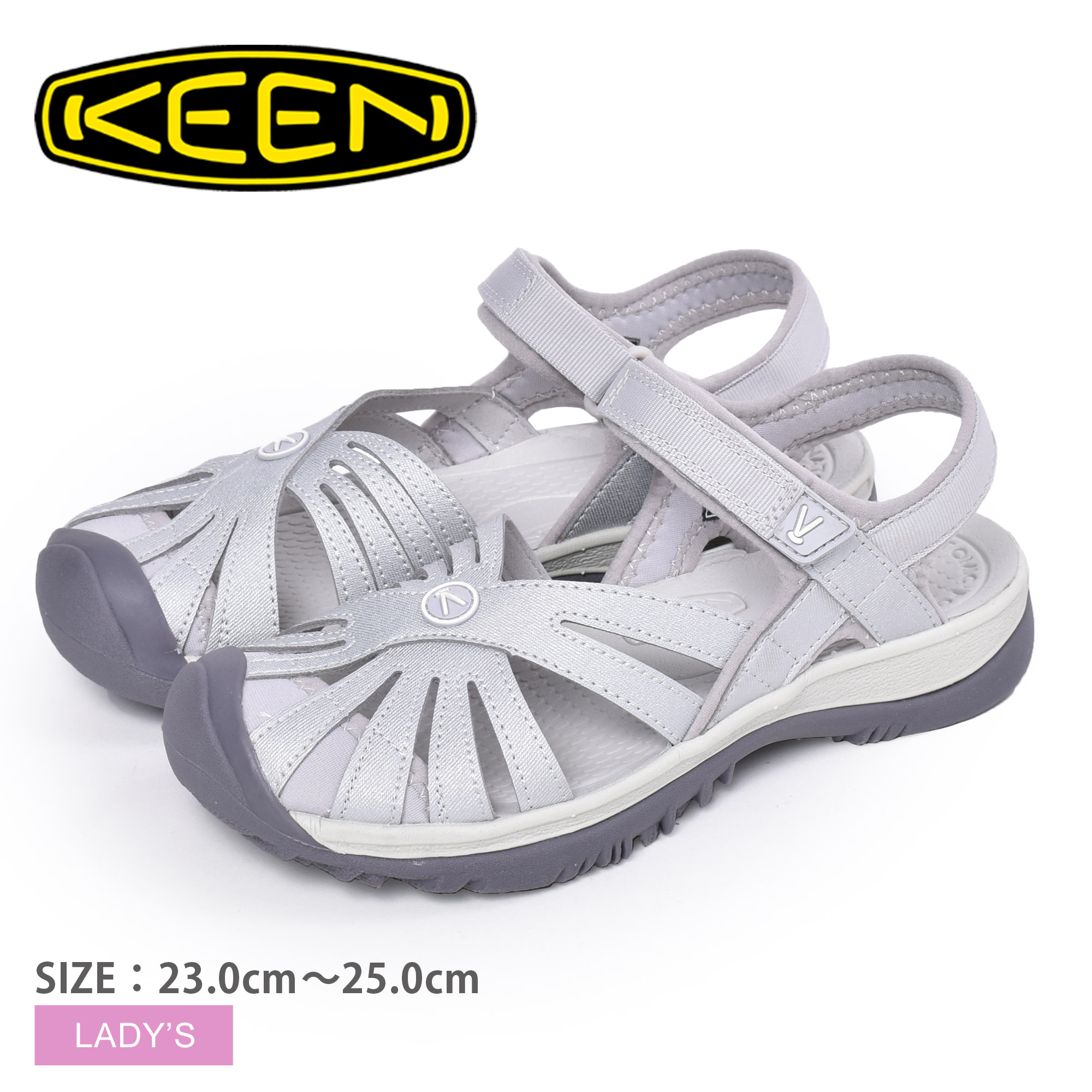 ポイント10倍 キーン サンダル レディース ローズサンダル Keen Rose Sandal アウトドア スポーツサンダル 川 レジャー シューズ 靴 ブランド 履きやすい グレー シルバー 銀 ポイント10倍 Azurpiscines68 Fr