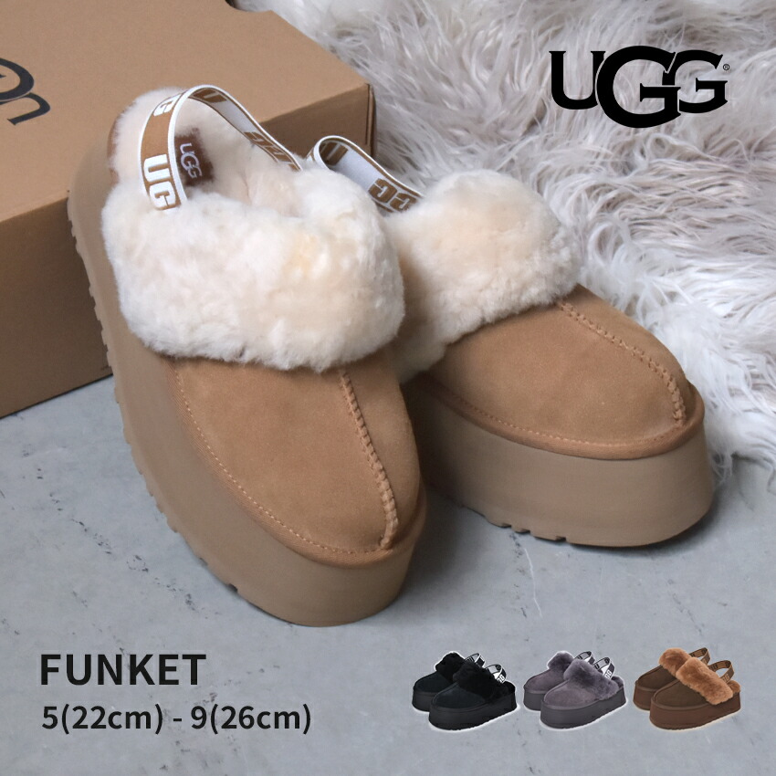 UGG　ファンケット　プラットフォームファーサンダル　DAWN PINK 楽天市場】UGG アグ プラットフォーム サンダル FUNKETTE