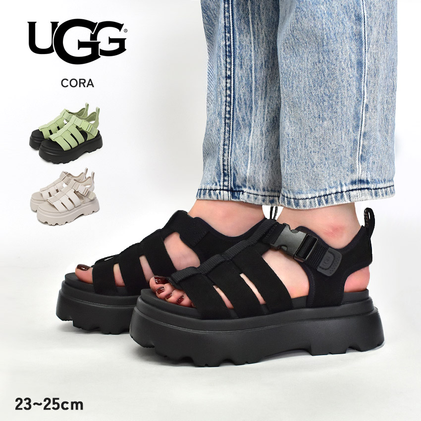アグ コウラ サンダル レディース カーキグリーン ブラック 黒 UGG CORA 1152698 靴 シューズ 厚底 厚底サンダル ストラップサンダル ブランド レジャー 海 川 おしゃれ かわいい シンプル カジュアル スポーティ ギフト プレゼント 贈り物|slz|｜Z-SPORTS