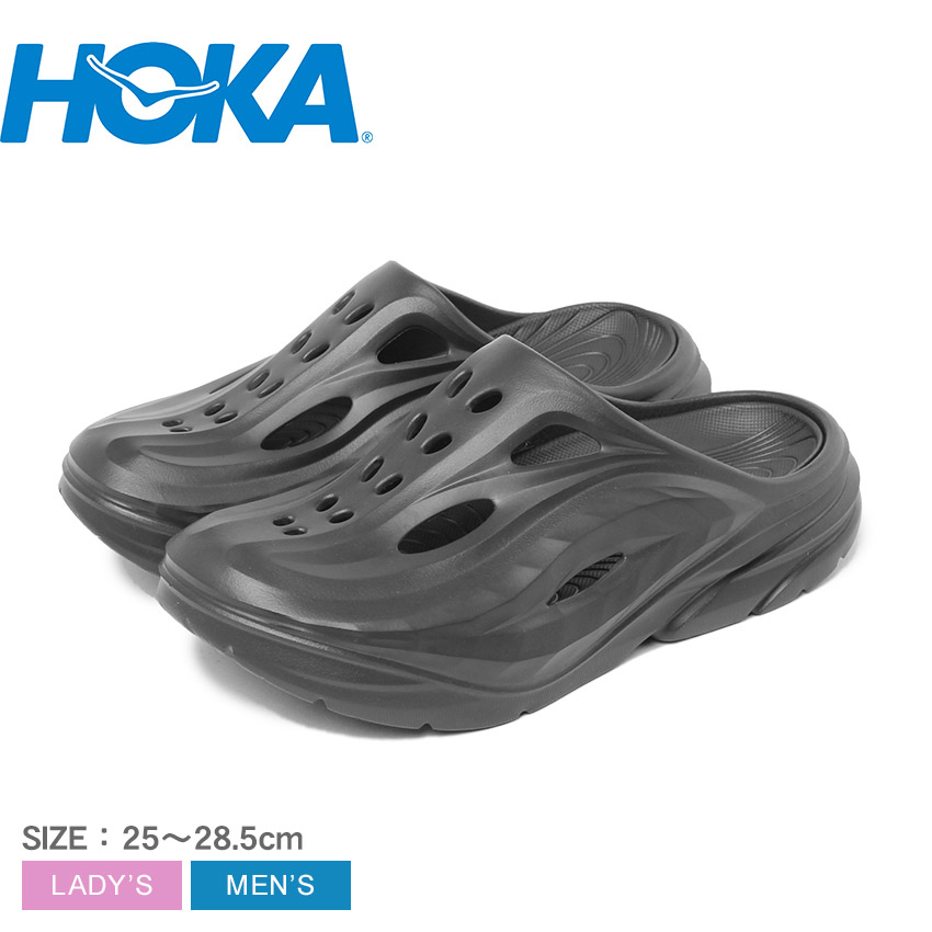 ホカ オラ ミュール サンダル メンズ レディース ブラック 黒 HOKA ORA MULE 1147951 リカバリーサンダル スライドサンダル つっかけ スリッパ トレーニング ブランド スポーツ|slz|