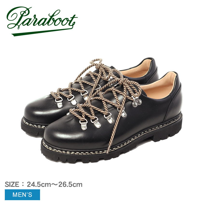 パラブーツ パラブーツ クリュサ 175212 リス ノワール 革靴 メンズ ブラック 黒 PARABOOT PARABOOT CLUSAZ 175212 LISSE NOIR 175212 靴 レザーシューズ マウンテンシューズ 革靴 本革 レザー ローカット トレッキングシューズ ブランド