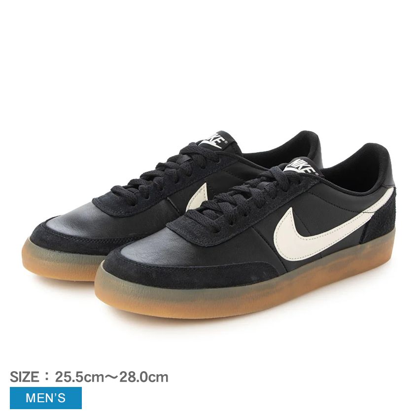 ナイキ キルショット2レザー スニーカー スニーカー メンズ ブラック 黒 NIKE 432997 靴 シューズ ブランド ローカット シンプル スポーティ スポーツ ロゴ レースアップ お出かけ 運動 通学 レジャー セイル 国内正規品