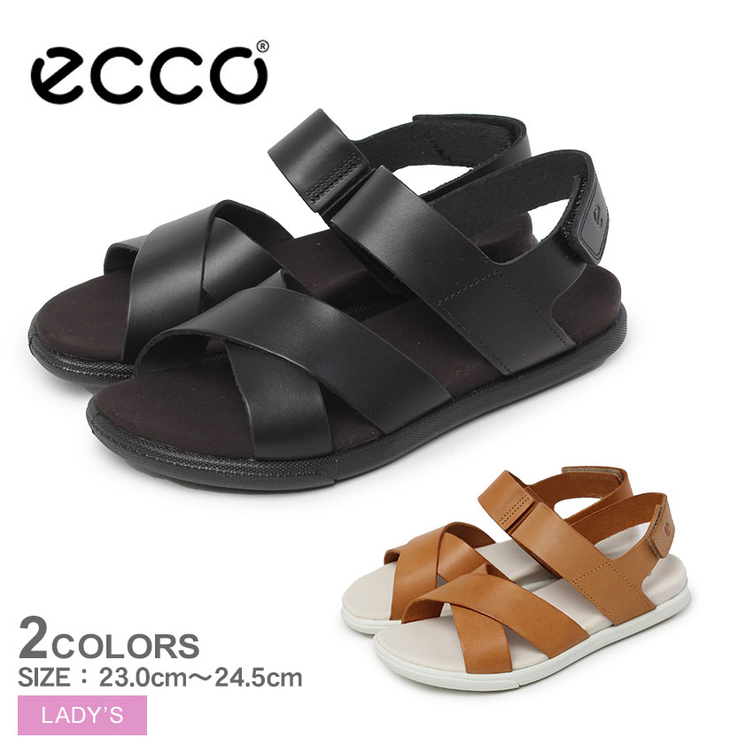 エコー SAMARA W サンダル レディース ブラック 黒 ブラウン 茶 ECCO 220103 靴 シューズ ブランド アウトドア コンフォートサンダル 本革 レザー カジュアル シンプル オフィス キャンプ レジャー コンフォート