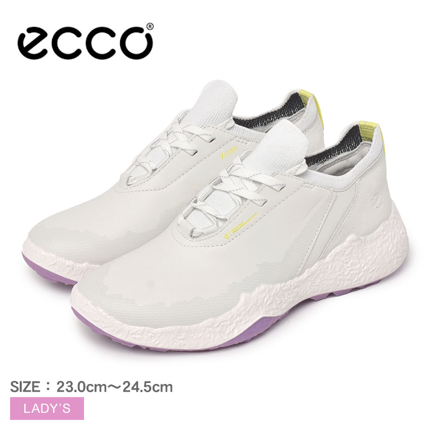 エコー GOLF BIOM H5 ゴルフシューズ レディース ホワイト 白 ECCO 115003 靴 シューズ ゴルフ 本革 レザー 防水 GORE-TEX ゴアテックス ローカット おしゃれ カジュアル ブランド スポーティ モダン ZSPO