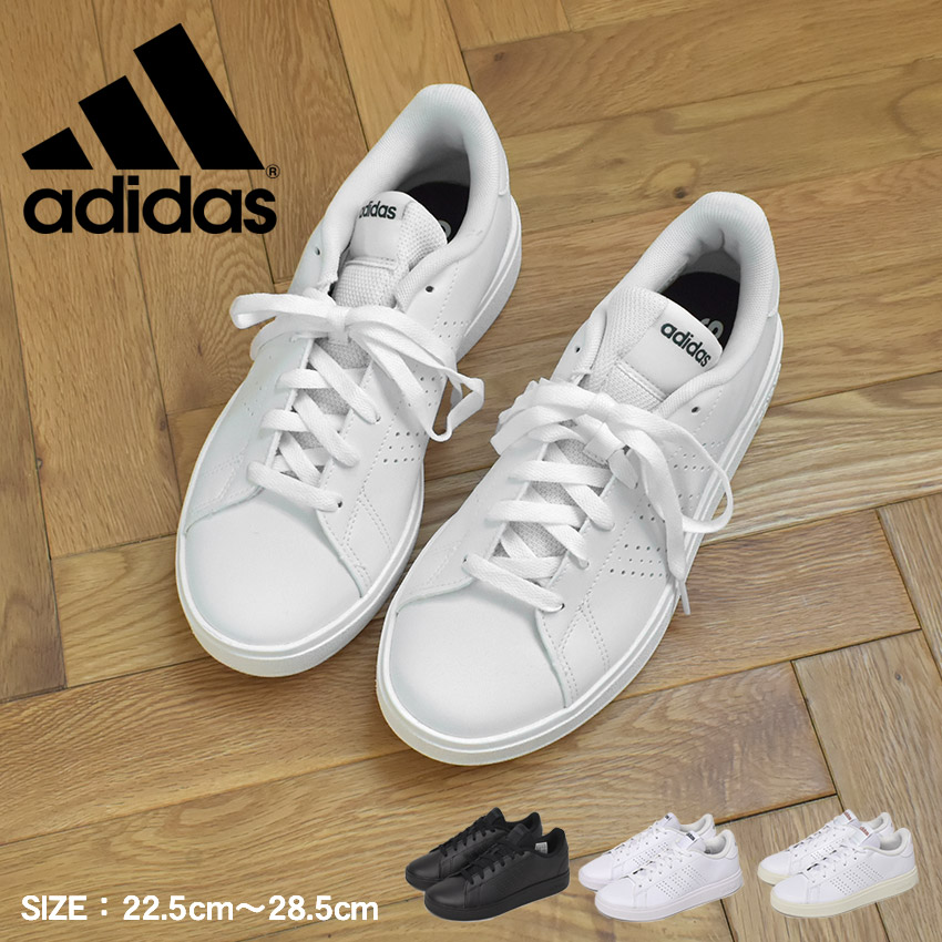 アディダス ADVANCOURT BASE 2.0 U スニーカー メンズ レディース ブラック 黒 ホワイト 白 ADIDAS NIW24 靴 シューズ 通学 通勤 ローカット おしゃれ 定番 シンプル カジュアル スポーティ ストリート ブランド おでかけ 国内正規品|slz|