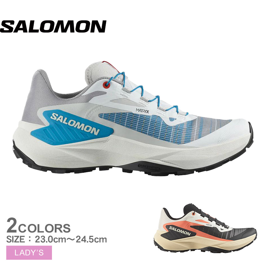 サロモン GENESIS トレイルランニングシューズ レディース マルチカラー ホワイト 白 SALOMON L47820400 L47767100 靴 シューズ スニーカー ローカット アウトドア ランニング トレイル トレイルランニング スポーティ 運動 レジャー 岩場|slz|｜Z-SPORTS